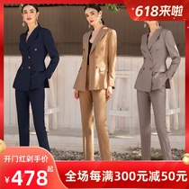 AD high-end suit suit for women summer fashion formal work clothes temperament goddess style professional wear womens small suit