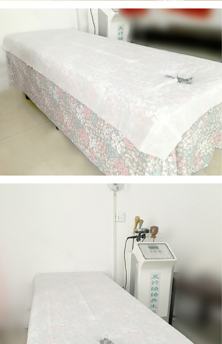 Thẩm mỹ viện một lần 200 miếng dầu massage không thấm nước dày không thấm nước massage có lỗ trên tấm - Khăn trải giường ga trải giường cotton