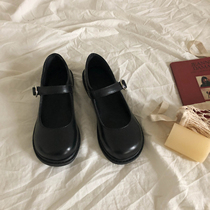Lin Xingshen retro small leather shoes female cute soft sister jk uniform Mary Jane big head doll shoes ins student single shoes