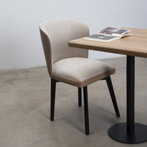 Dining chair Jane about solid wood Home Restaurant leaning on back chair Leisure Nordic Wind desk chair Pole Inwind upholstered leather dining chair