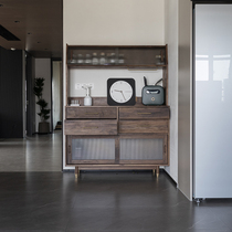 JO WORKS NORDIC DINING SIDE CABINET IMPORTED WALNUTS WOOD DAY STYLE CLOSE TO WALL STORAGE WINE CABINET MULTIFUNCTION HOME CABINETS