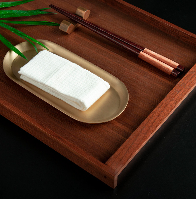 Simple Things Catering Hotel Refined Brass Towels pure copper tea towels designer Recommended Handmade Custom Dinner Plate