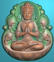 Jade carvings of Guanyin and Guanyin computer-engraved figures of Tara