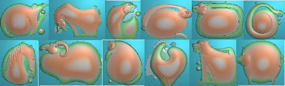 Jade Sculpture Fig. 12 Zodiac Cartoon Characters Computer Engraving of the Finely Carved Tuo Cartoon Zodiac Zodiac