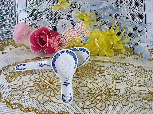 Jingdezhen blue porcelain tableware small spoon ceramic exquisite tablespoon