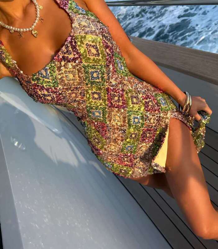 Sparkling Slit Sexy Dresses