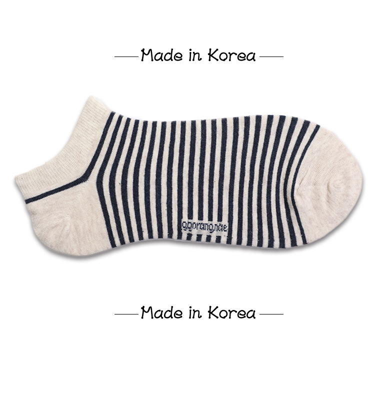Rex Rabbit Socks Hàn Quốc Nhập Khẩu Chính Hãng Bông Vớ Nam Retro Stripes Nam Kích Thước Lớn Vớ Thoải Mái Thở Vớ Thuyền