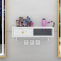 Wall-mounted barber shop tool cabinet wooden hair salon special tool table wall cabinet salon small cabinet