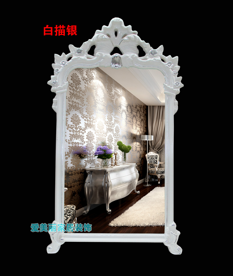 European new style hair mirror Retro hair mirror beauty shop mirror Hair salon mirror retro mirror