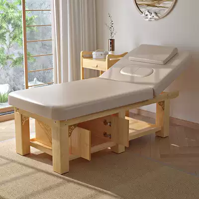 Solid Wood beauty bed beauty salon special massage bed beauty physiotherapy tattoo embroidery body micro SPA bed