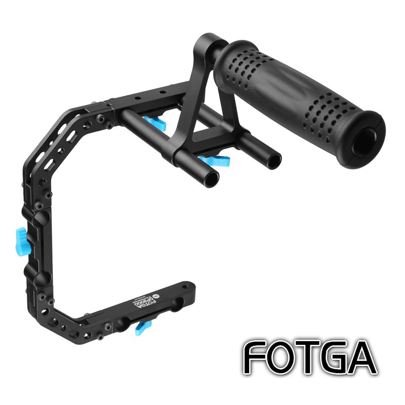 FOTGA DP3000 C type arm upper lift handle 15cm aluminium tube rail single eye camera film kit