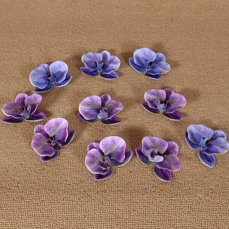 9cm purple emulated butterfly Lanflower Head Little Red Book the same Wedding Companion Gift with Decorative Film Fake Flowers-Taobao