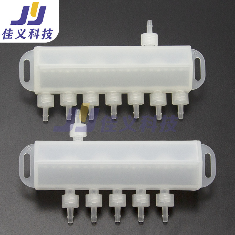 烫画机白墨循环分流器 适用xp600/4720喷头 墨囊蠕动泵光栅条配件