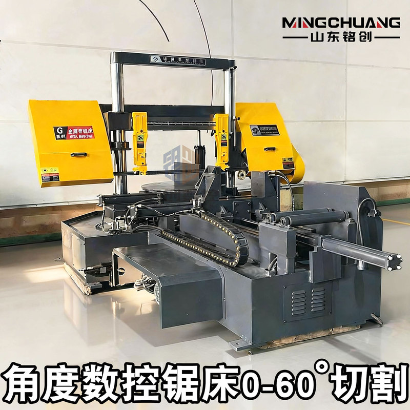 Gz4240 Angle Cnc Sawing Machine Fully Automatic 0-60 Degree Angle Band Saw Hydraulic Horizontal Metal Miter Saw