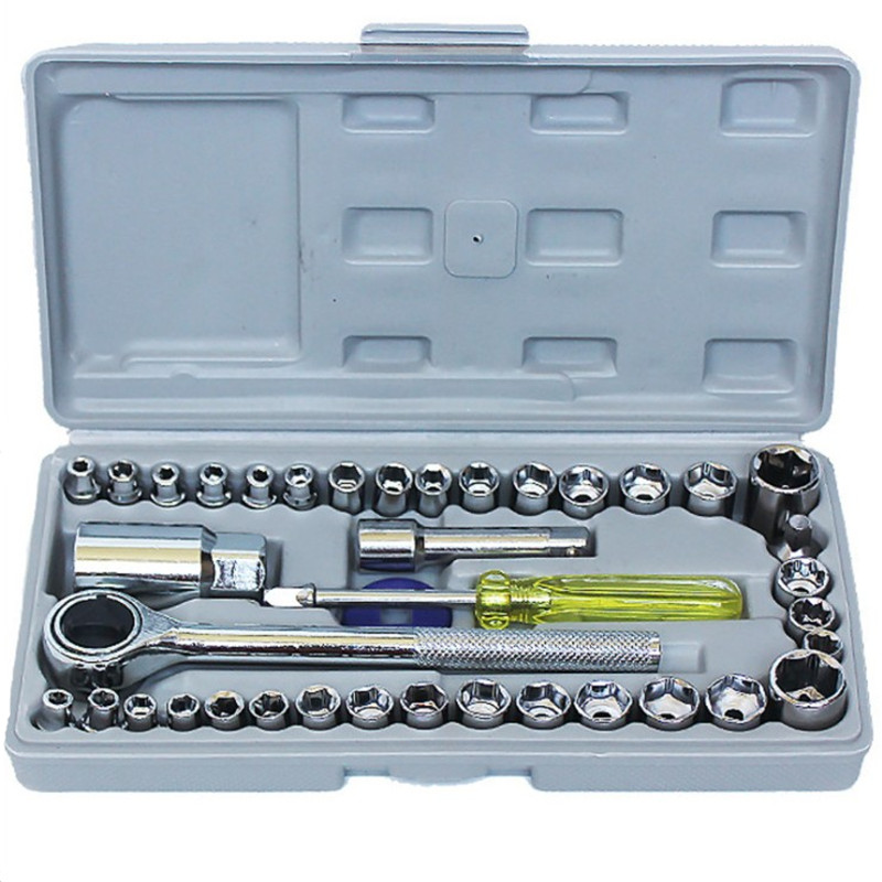 Socket wrench car repair toolbox combination auto repair toolbox ratchet wrench set emergency car repair tools