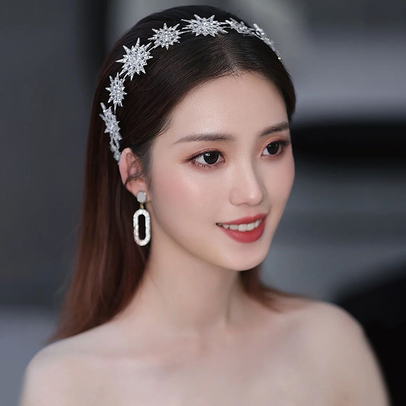 New products Korean-style inlaid with luxurious hand fine soft hair hoop bridal wedding dresses Photo Gallery Styling Hair Accessories