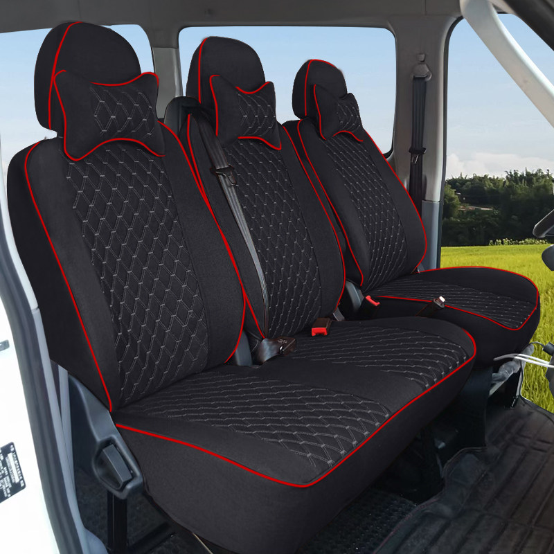 Iveco proud seat cover 6-seat Ousheng Baodi special four-season all-inclusive linen seat cover 3-seat van cushion