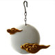 Creative Ceramic Backflow Incense Burner for Home Use, Sandalwood Incense Burner, Moon-Shaped Incense Holder, Indoor Zen-Style New Hanging Incense Burner Ornament