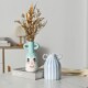 Double-Ear Striped Vase Ceramic Ornament Hydroponic Flower Arrangement Ceramic Jar Nordic ins Desktop Homestay Decoration
