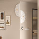 Light Luxury Home Clock Wall Clock for Living Room 2026 New Model Light Luxury High-End Corner Double-Sided Creative Wall Clock