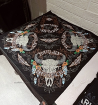 21329 Magic locomotive Harley retro rivets sunburn protection towel face towel