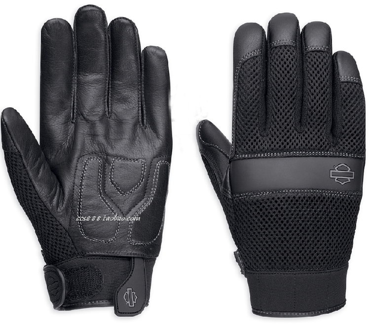 19522 American New Men's Harley Shield Mesh Touch Screen Breathable Motorcycle Riding Gloves