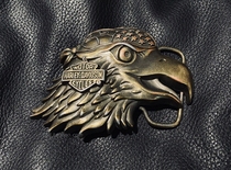 201201 Orphaned 1991 Harley Screaming Eagle Eagle Head USA Collectible Orphan Belt Buckle