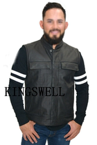 17527 Devil Harley motorcycle mens cowhide with vest imported from the United States