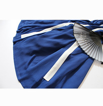 Xuelian Hanfu Cool Wind Pure Color is a piece of pleated skirt Chiffon wrinkle lining Cotton Joker big skirt