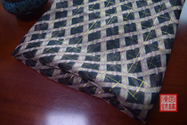 (Glazed Amber) Plaid gold yarn chiffon shawl Hanfu silk sunscreen brown scarf retro