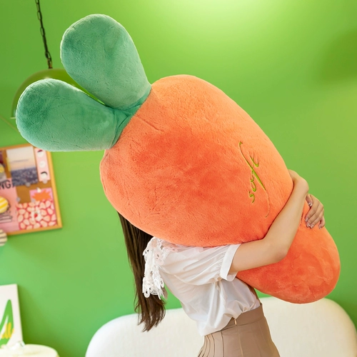 Реалистичная морковная плюшевая большая игрушка, подушка для спальни, кукла для фруктов и овощей, подарок на день рождения