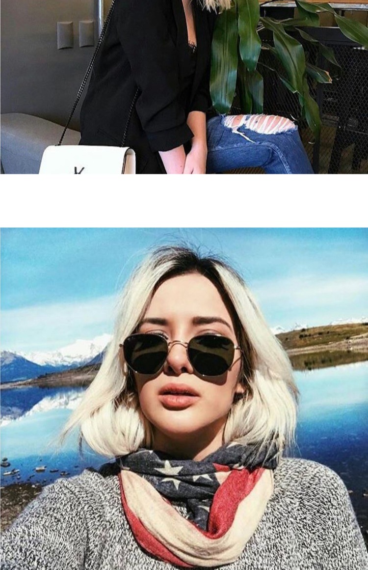 2018 đường phố mới đánh bại kính râm màu đỏ nữ phiên bản Hàn Quốc của hipster retro phong cách Harajuku hip hop văn học hoang dã mắt kính rayban