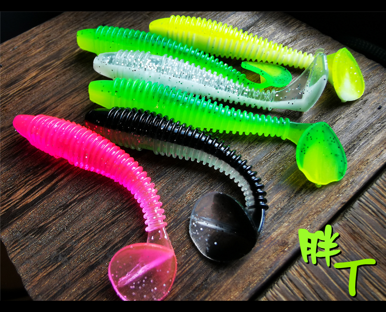 Soft Paddle Tail Fishing Lures Soft Plastic Baits Fresh Water Bass Swimbait Tackle Gear