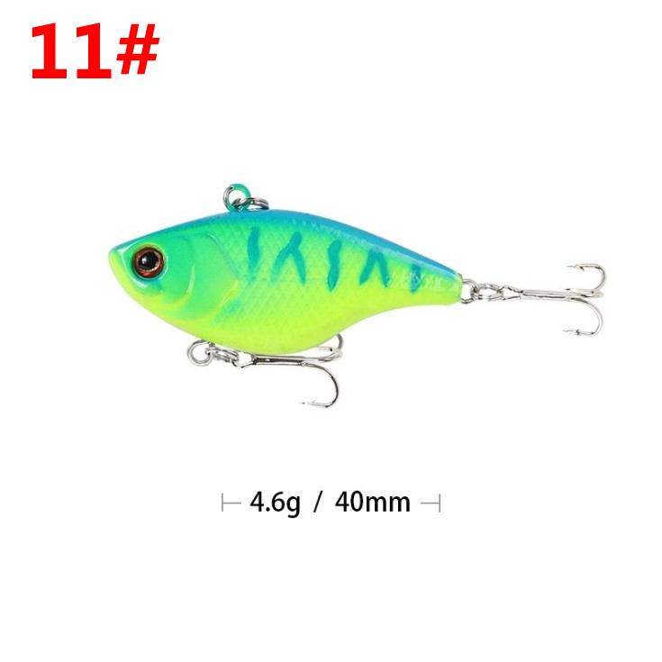 2 Pcs Sinking Lipless Crankbait Lures 65mm 11g Hard Baits Bass Pike Crappie Fresh Water Fishing Lure