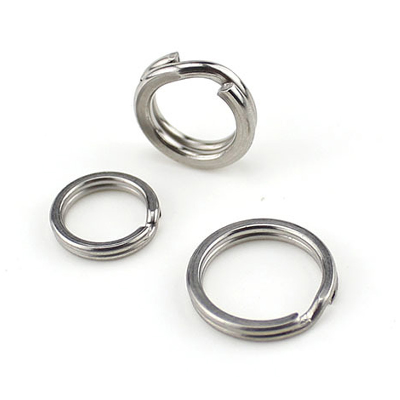 Luzhijia Luya special stainless steel flat double ring connector double ring ring connecting ring
