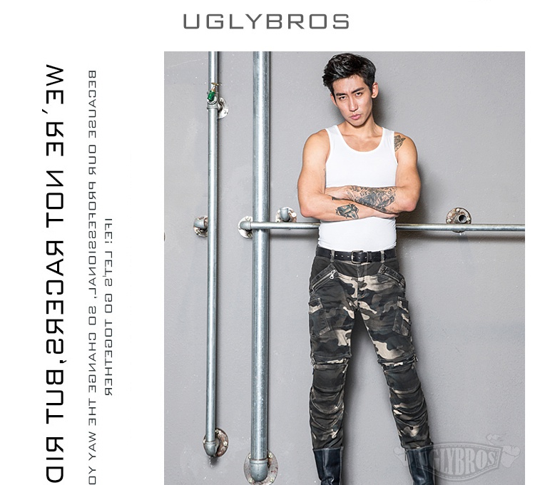Quần jean xe máy Uglybros cưỡi chống quần Harley thẳng ngụy trang mùa hè bốn mùa cao cấp bảo vệ đàn hồi và nam nữ - Xe máy Rider thiết bị găng tay xe máy