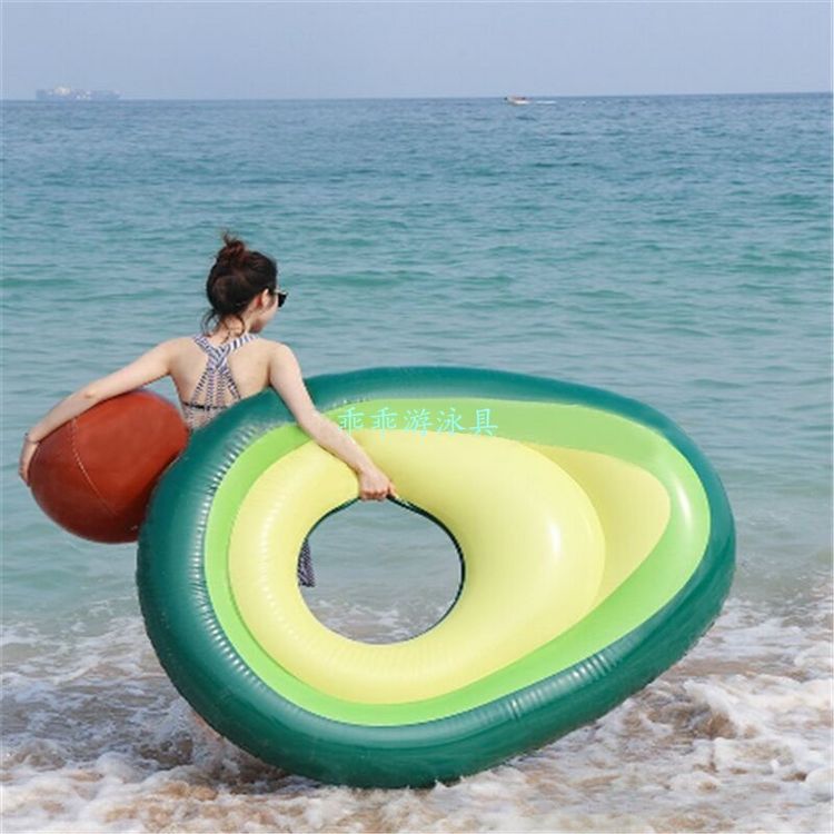 Vòng bơi dành cho người lớn quả bơ vòng nách vòng nước nổi giường nổi bơm hơi hàng nổi vỉ lớn phao cứu sinh quả lê quá khổ - Cao su nổi