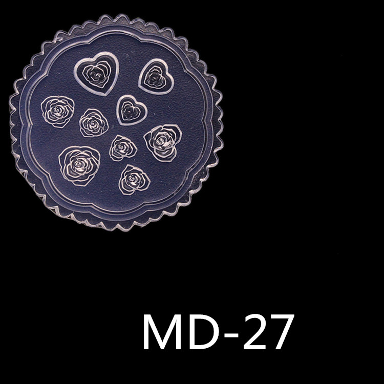 MD-27new pattern manicure Carving mould Cartoon Mickey head Mickey Mouse Bear nail decorate Soft candy silica gel Abrasives love