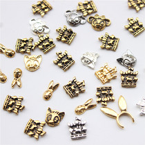 Nail Art Japanese Bunny Girl Little Rabbit Head Big Ears Metal Alloy Jewelry Light Therapy Nail Diamond Decoration Cartoon Cute