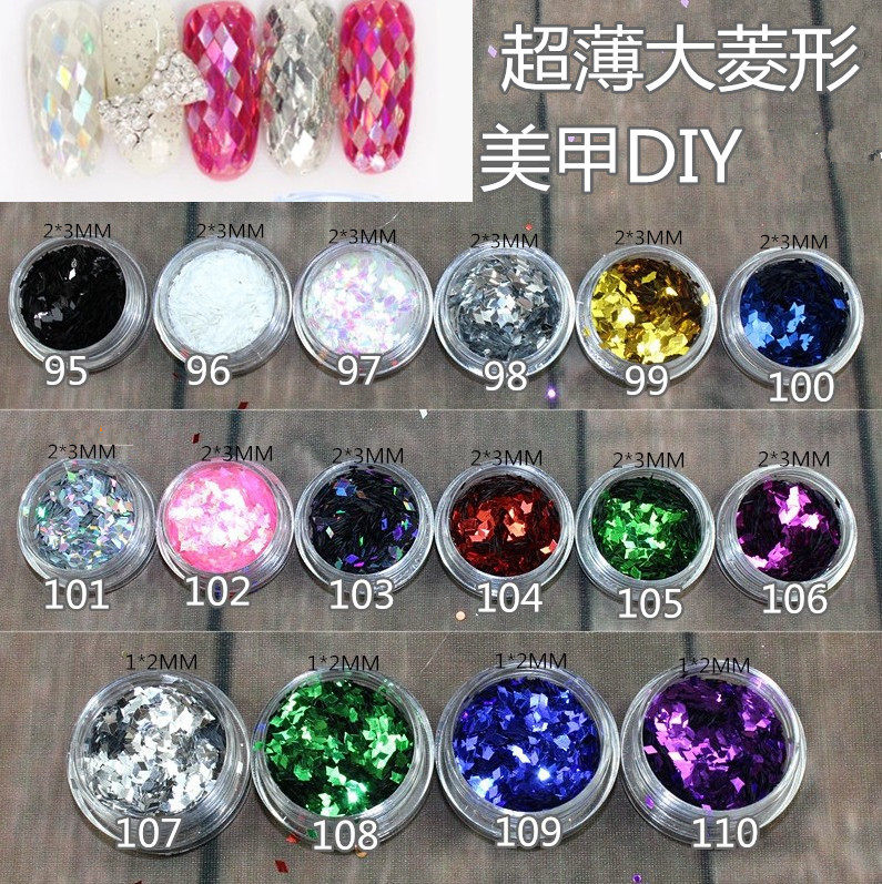 Nail Art Diamond Sequin Jewelry Phototherapy Nail Polish Super Flash Gradient Diamond Sequin Bright Laser Powder Glitter