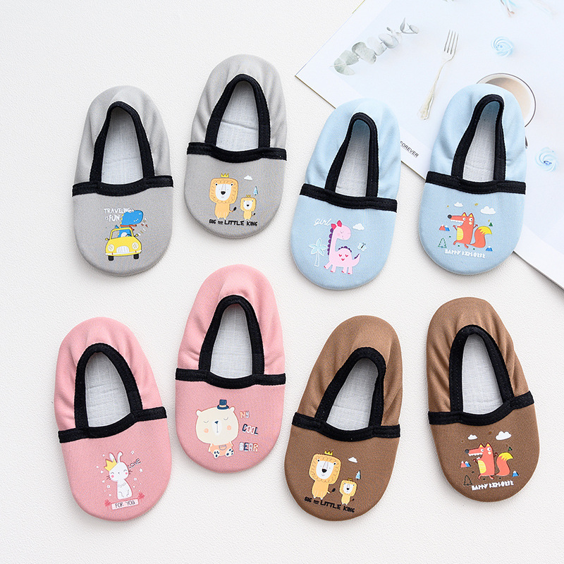 Baby floor shoes and socks spring and autumn summer non-slip toddler soft bottom baby children's early classroom socks set mesh anti-cool