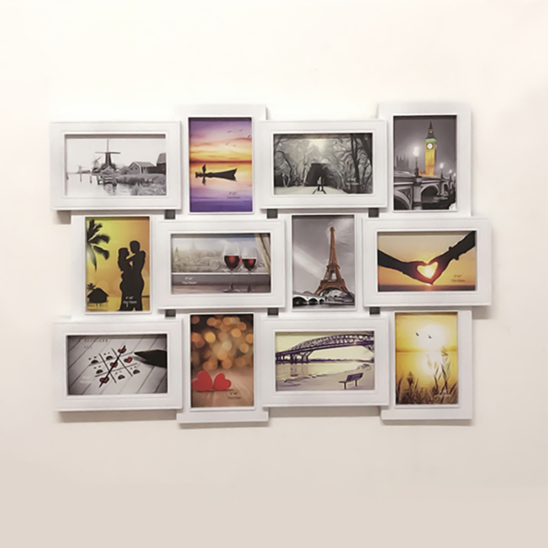 European-Style Modern Minimalist Family Living Room Hanging Wedding Photo Frame Wall-Mounted Creative 6inch Combination Connected Wall-Mounted Photo Frame