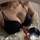 No wire bra set sexy leopard print thickened push up small bra front button beautiful back underwear women brand seamless