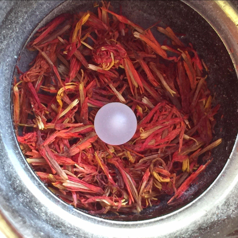 Buddha Rare Sahasrara Sturdy Loaded with Zang Gawu Stupa Offerings Milky White Inside Large 5-6MM