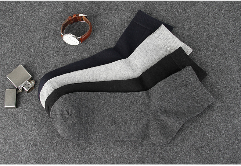 Langsha vớ nam trong vớ cotton ống vớ nam cotton bốn mùa vớ nam trong phần dày của tất thấm mồ hôi cotton tất adidas
