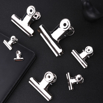 Del 952 series steel clip iron ticket clip large medium and small size Yamaged clip document newspaper clip Mountain round iron