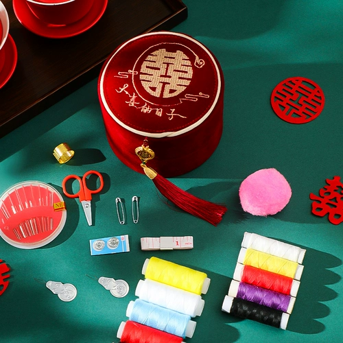 Свадебные пакеты патриотической коробки для женской удобной портативной игольной линии сумки дома высокие свадебные принадлежности