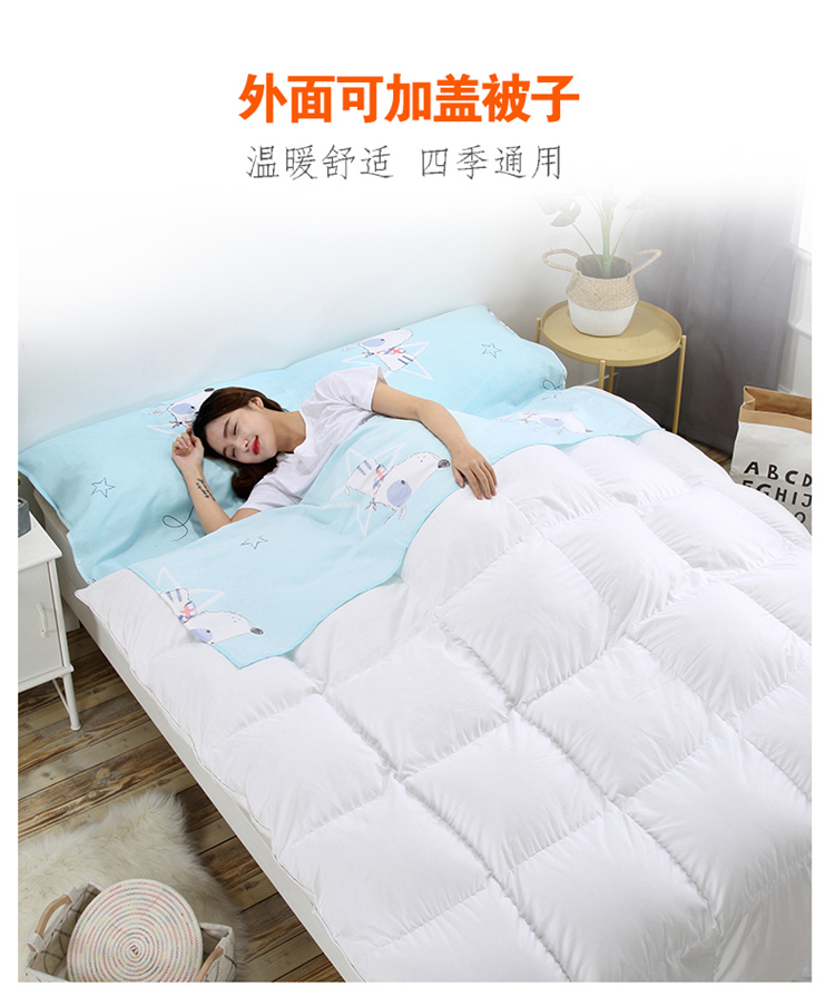 Du lịch bẩn bẩn túi ngủ cotton đơn du lịch đôi di động vệ sinh sheets trong nhà khách sạn khách sạn chống bẩn quilt cover