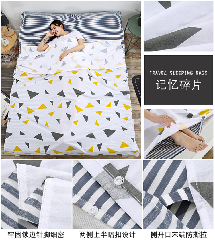 Du lịch bẩn bẩn túi ngủ cotton đơn du lịch đôi di động vệ sinh sheets trong nhà khách sạn khách sạn chống bẩn quilt cover