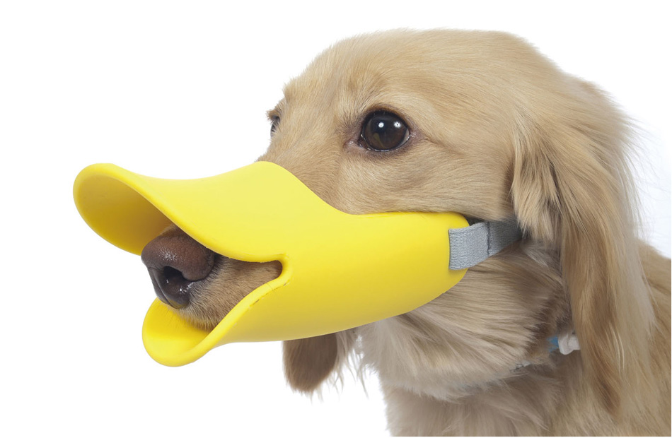 Dogs with duckmouth mask OPPO Japan imports Quack anti-bite anti-mess anti-tatter eating small and medium-sized dogs petisan